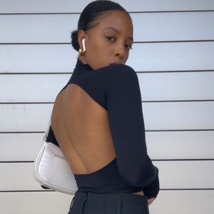 The Line by K Margaux Turtleneck - Black